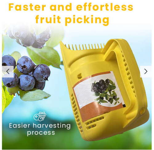 Culegator de fructe de padure - Recipient cu piaptan pt. cules fructe mici