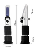 Refractometru ATC 4-in-1 lichide auto, (acid baterie, antigel, lichid parbriz, adblue)