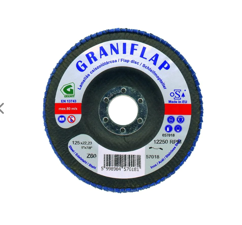 Disc lamelar Graniflap cu granule din Zirconiu 125x22,23 Z40